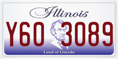 IL license plate Y603089