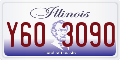 IL license plate Y603090