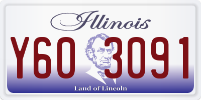 IL license plate Y603091