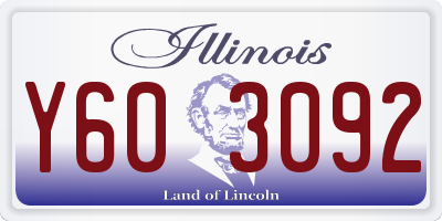IL license plate Y603092