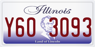 IL license plate Y603093