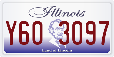 IL license plate Y603097