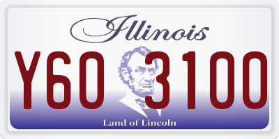 IL license plate Y603100