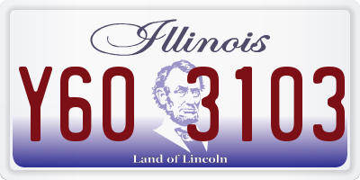 IL license plate Y603103