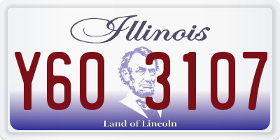 IL license plate Y603107