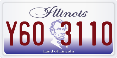 IL license plate Y603110