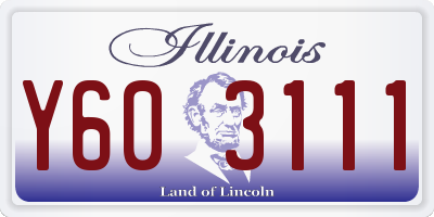 IL license plate Y603111