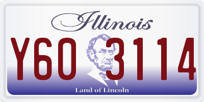 IL license plate Y603114