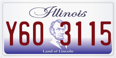 IL license plate Y603115