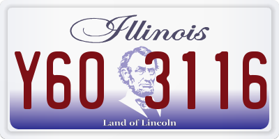 IL license plate Y603116