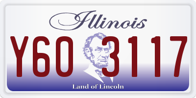 IL license plate Y603117