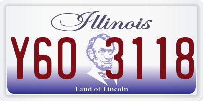 IL license plate Y603118