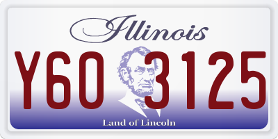 IL license plate Y603125