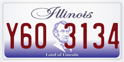 IL license plate Y603134
