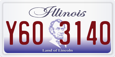 IL license plate Y603140