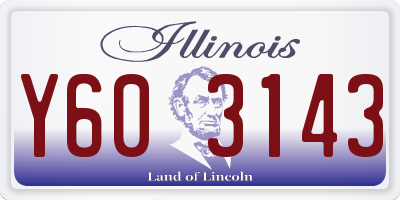 IL license plate Y603143