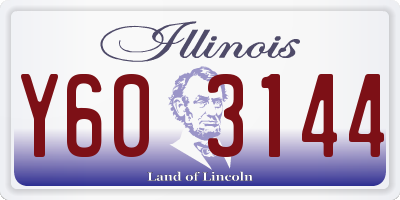 IL license plate Y603144