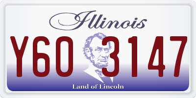 IL license plate Y603147