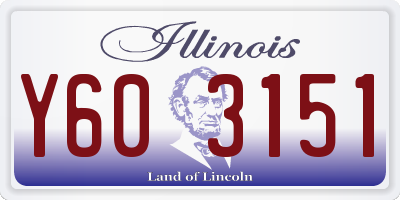 IL license plate Y603151