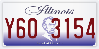 IL license plate Y603154