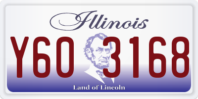 IL license plate Y603168