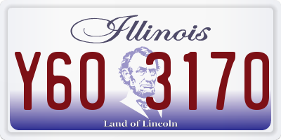 IL license plate Y603170
