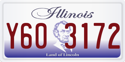IL license plate Y603172