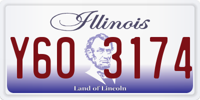 IL license plate Y603174