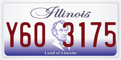 IL license plate Y603175