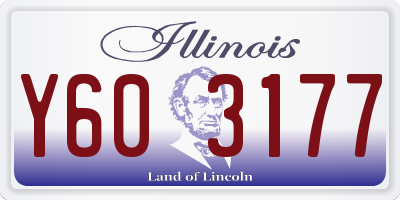 IL license plate Y603177