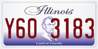 IL license plate Y603183