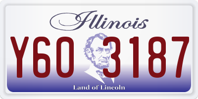 IL license plate Y603187