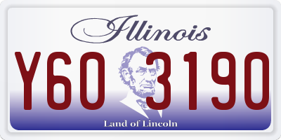 IL license plate Y603190