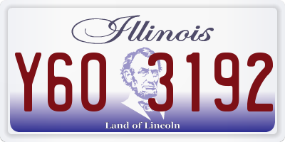 IL license plate Y603192