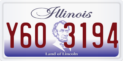 IL license plate Y603194