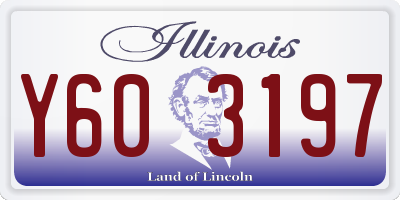IL license plate Y603197
