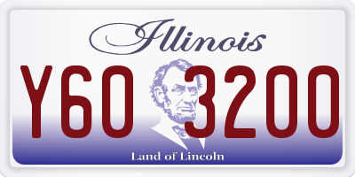 IL license plate Y603200