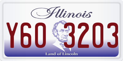 IL license plate Y603203