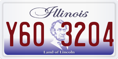 IL license plate Y603204
