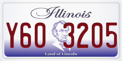IL license plate Y603205