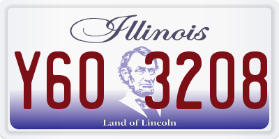 IL license plate Y603208
