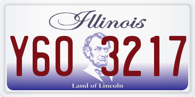 IL license plate Y603217