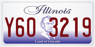IL license plate Y603219