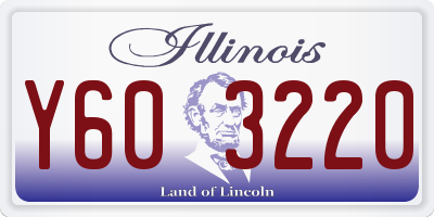 IL license plate Y603220