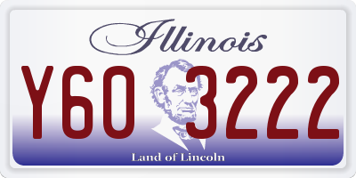 IL license plate Y603222