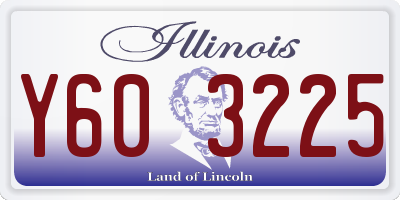 IL license plate Y603225