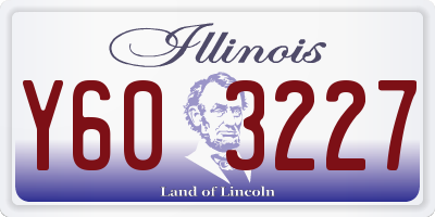 IL license plate Y603227