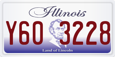 IL license plate Y603228