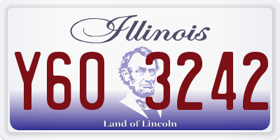 IL license plate Y603242