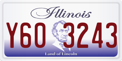 IL license plate Y603243